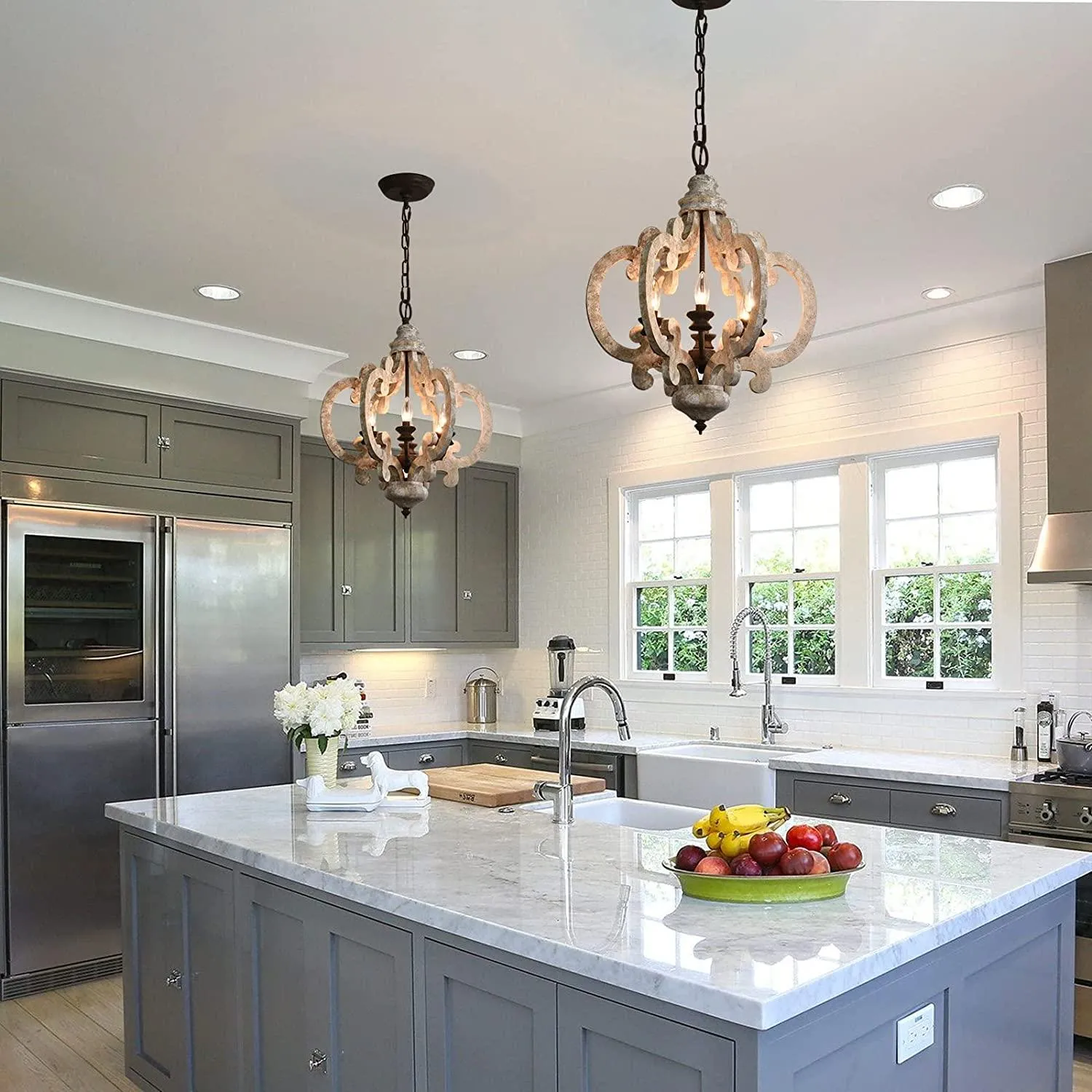 Antique White Style Chandelier