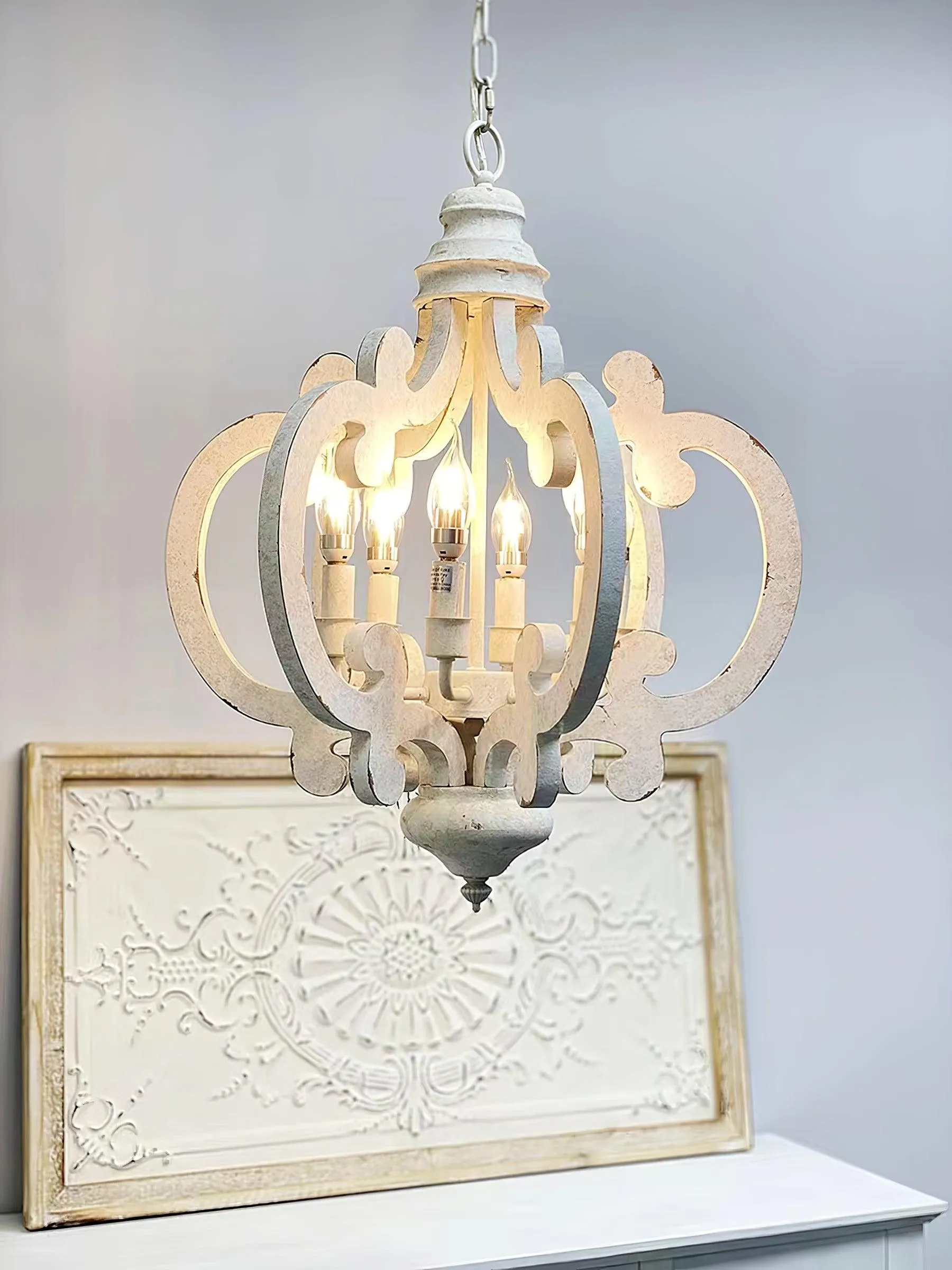 Antique White Style Chandelier