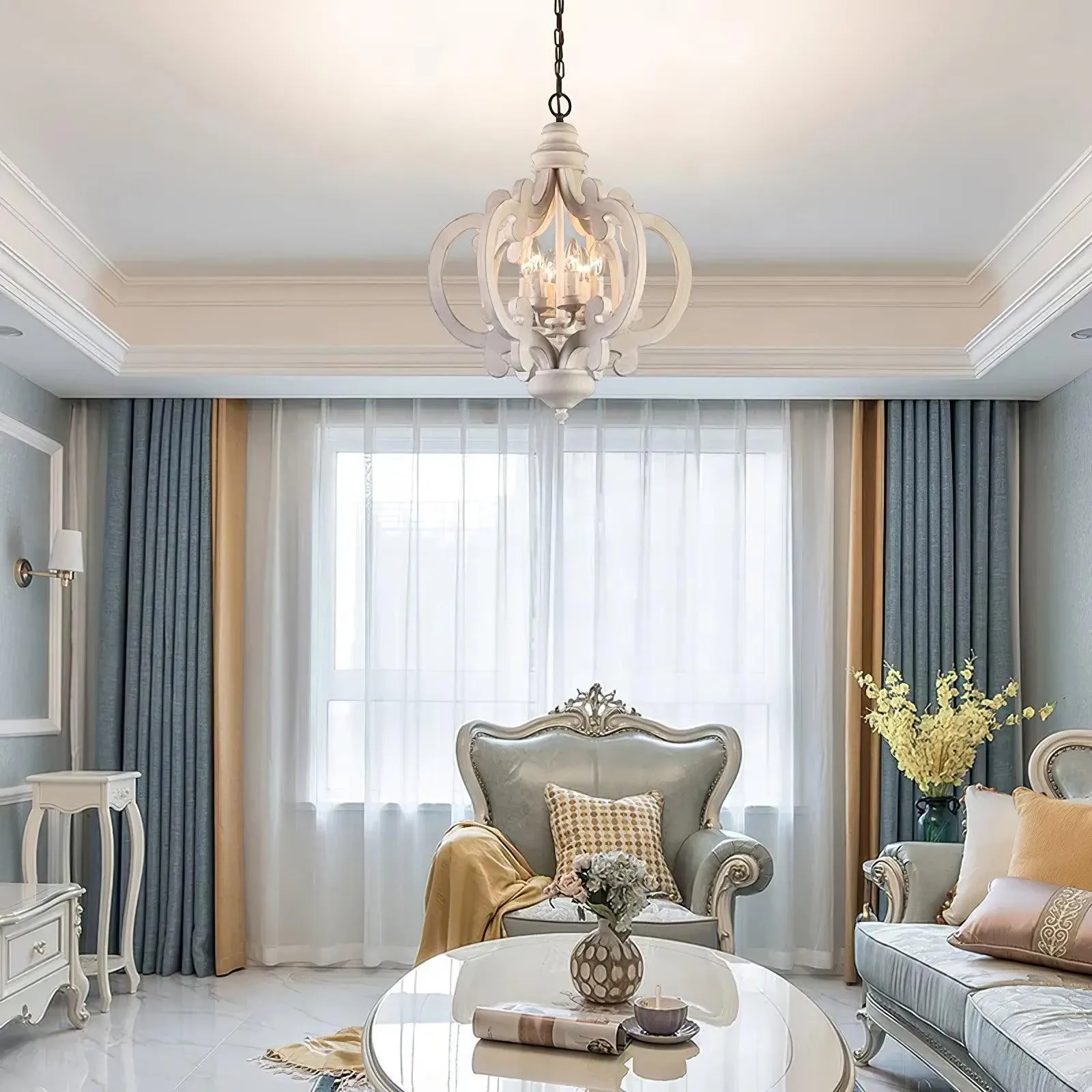 Antique White Style Chandelier
