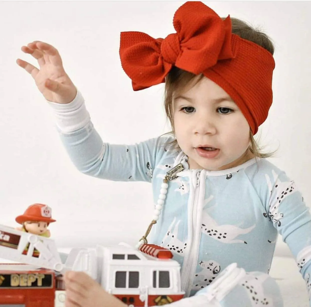Baby Girl Bow Headbands Newborn Hairband Baby Turban Knotted Elastic Headwrap for Toddler Hair Accessories