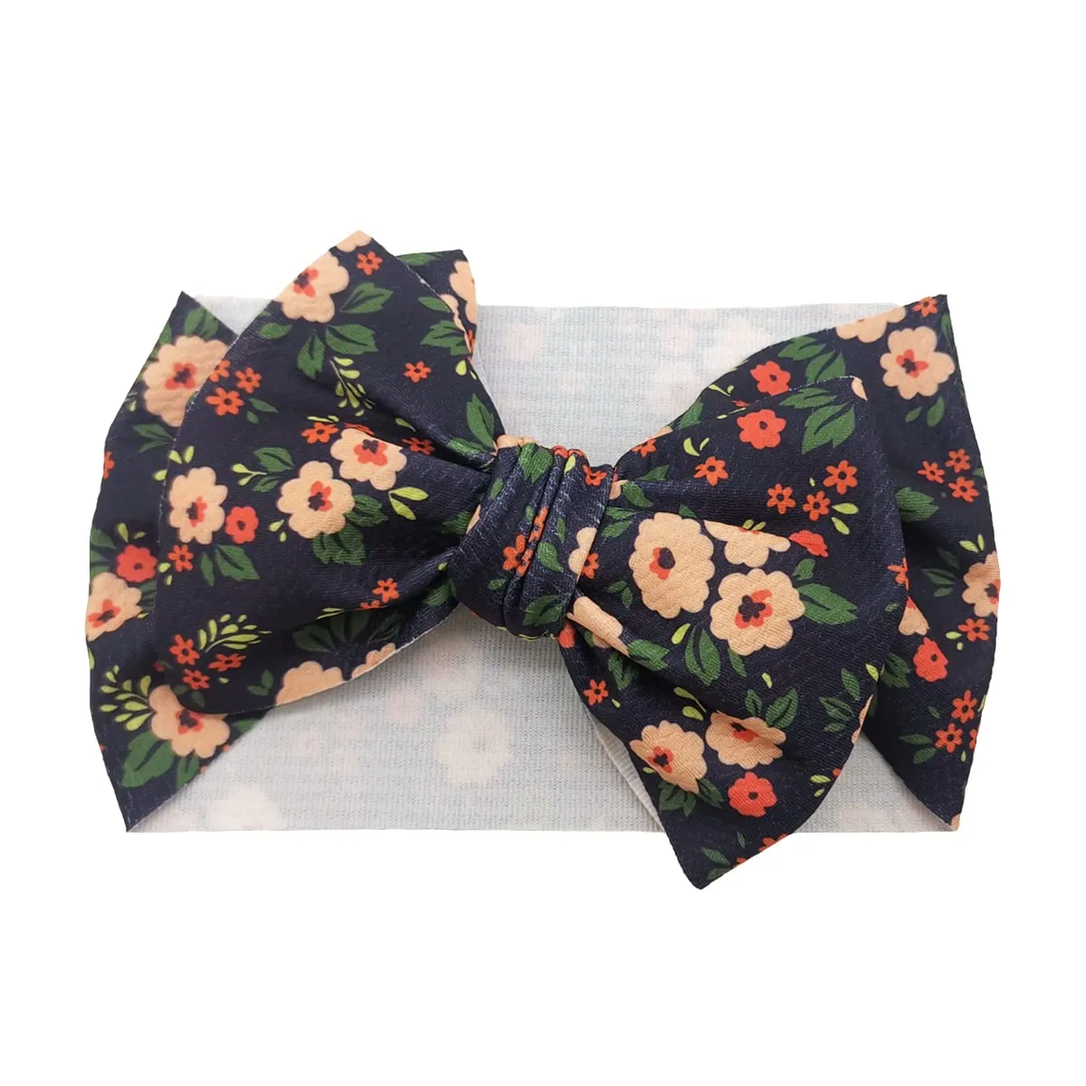 Baby Girl Bow Headbands Newborn Hairband Baby Turban Knotted Elastic Headwrap for Toddler Hair Accessories