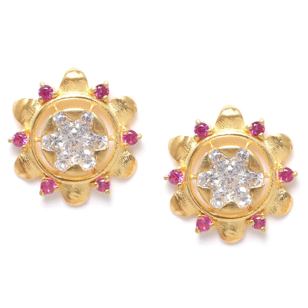Gold plated Silver Earring