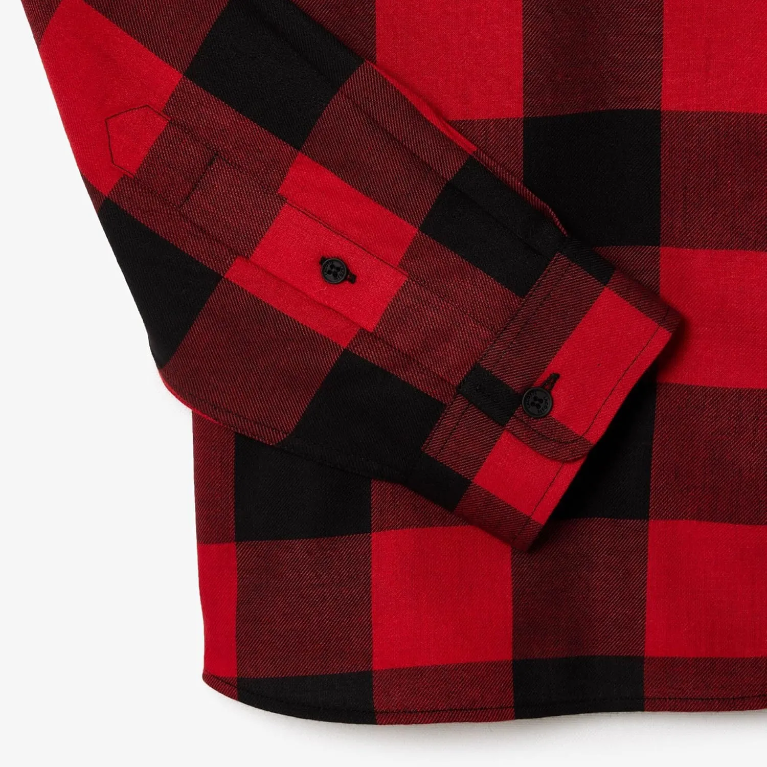 Lacoste Men's Long Sleeve Checked Gingham Button-Down Shirt