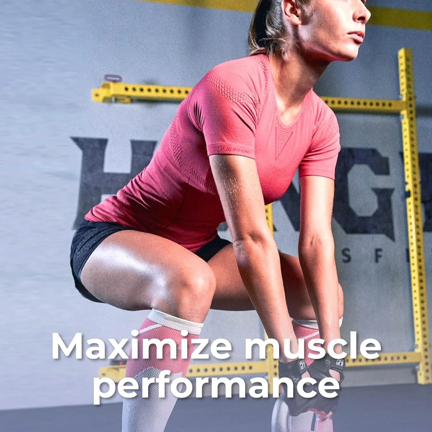 LP SUPPORT ARF2301Z Short Sleeve Workout Tops for Women, Gym, Yoga - Ultimate Comfort & Support