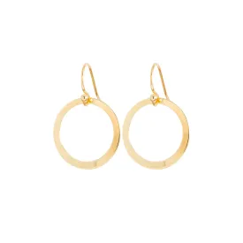 Medium Circle Earrings in Gold