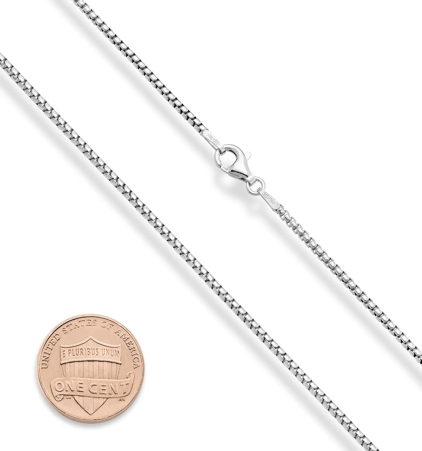 Miabella 925 Sterling Silver Ribbed Italian Horn Pendant Necklace for Men with Box Chain, Made in Italy