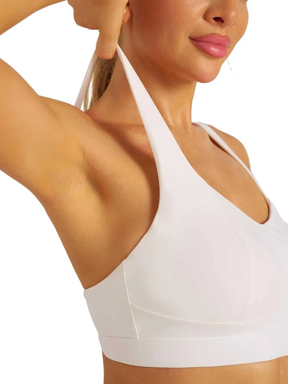 RUNNING GIRL Sports Bras for Women High Support,Molded Cup High Impact Sports Bra Criss Cross Strappy Workout Yoga Bra