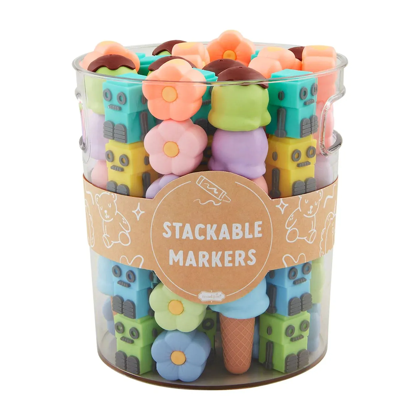 Stackable Markers Assorted Styles Mud Pie