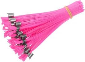 Stake Chaser Ground Marking Whiskers Pink 6 Inch 250 Count (Flags only, no Nails) for Survey, Landscape Design, Construction Markers, Property Line Markers, Trail Markers