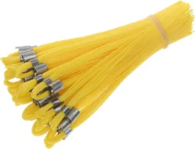 Stake Chaser Ground Marking Whiskers Yellow 6 Inch 25-Count (Flags only, no Nails) for Survey, Landscape Design, Construction Markers, Property Line Markers, Trail Markers