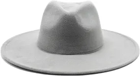 Winter Wool Solid Classic Fedoras Cap Men Women Panama Jazz Hat Wide Brim Fedoras